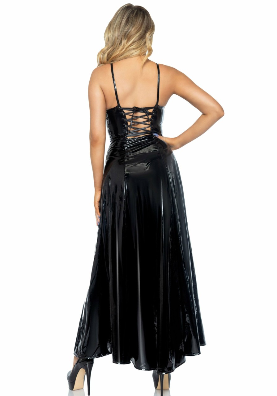 Accessories Leg Avenue | Vinyl Ball Gown Zwart