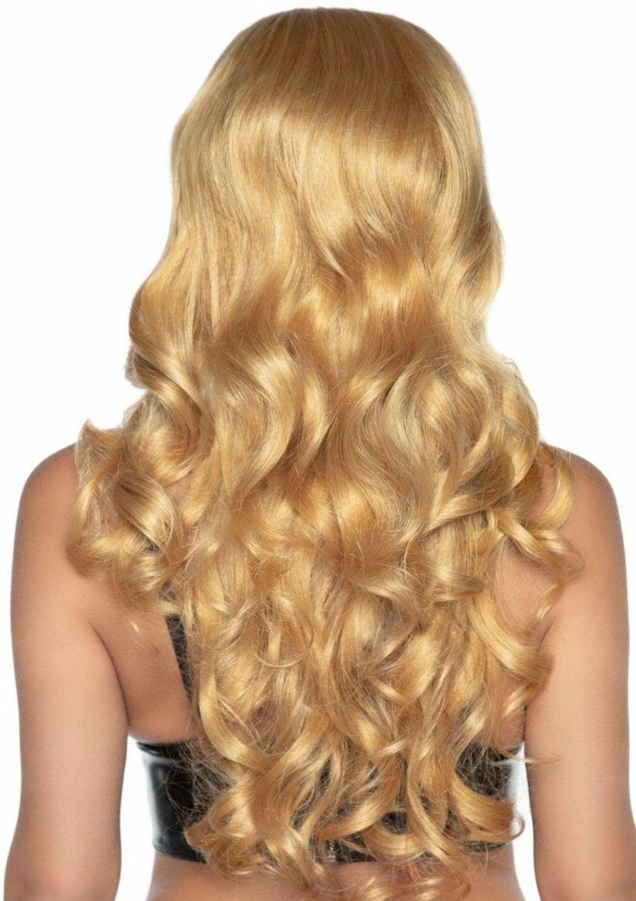 Accessories Leg Avenue | Long Curly Bang Wig With Braid Blond