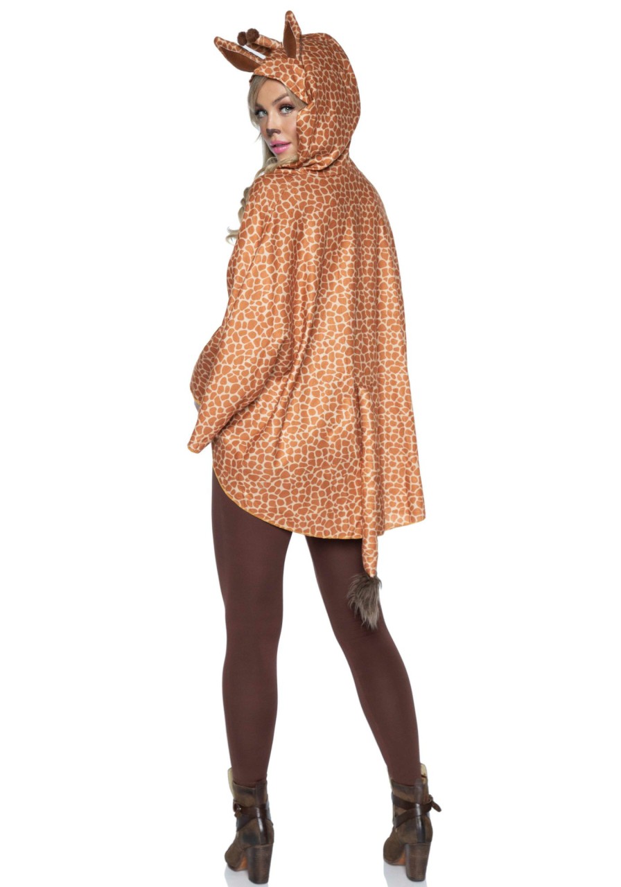 Kostuums Leg Avenue | Giraffe Poncho Tan