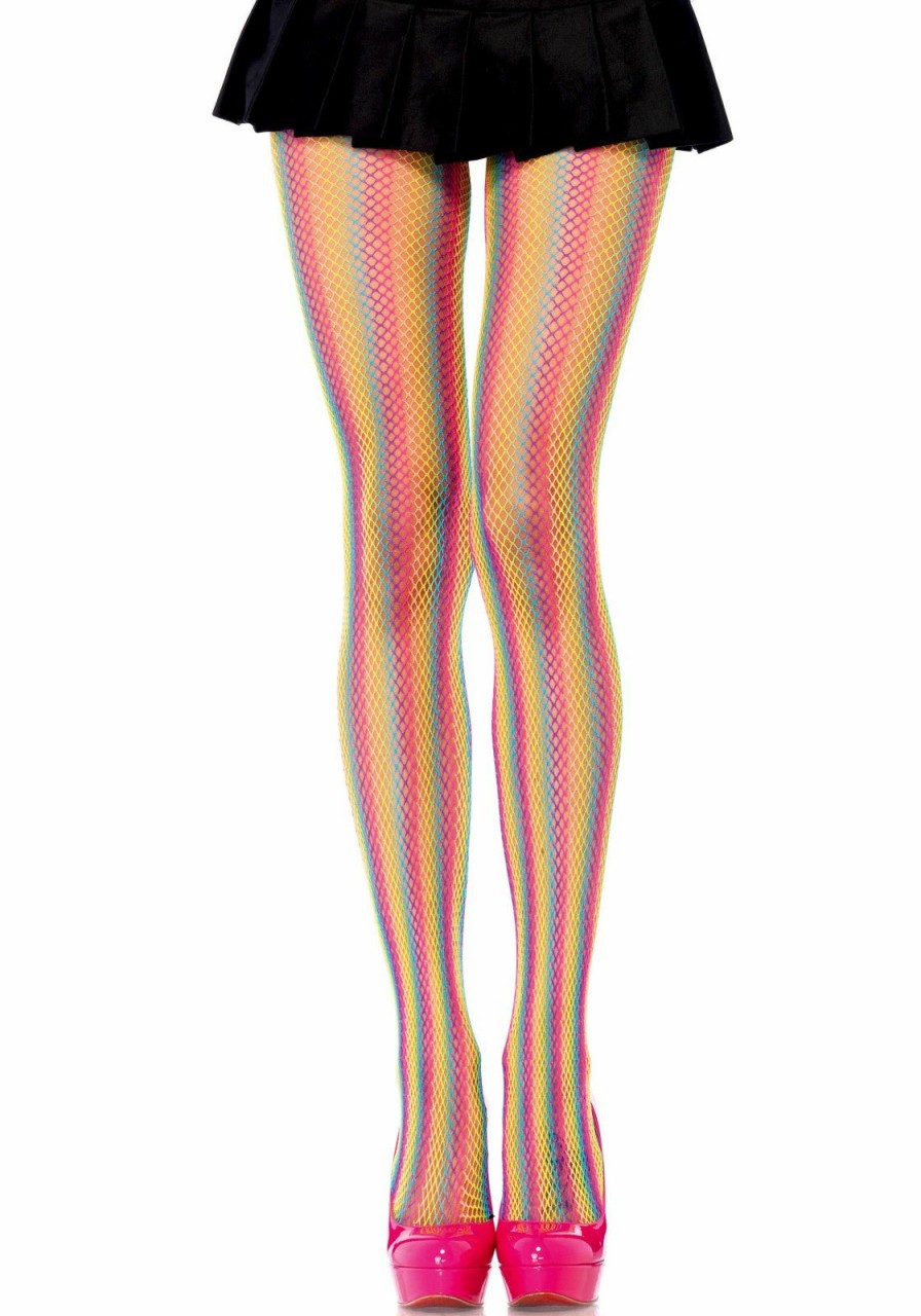 Beenmode Leg Avenue | Regenboog Visnet Panty Multicolor