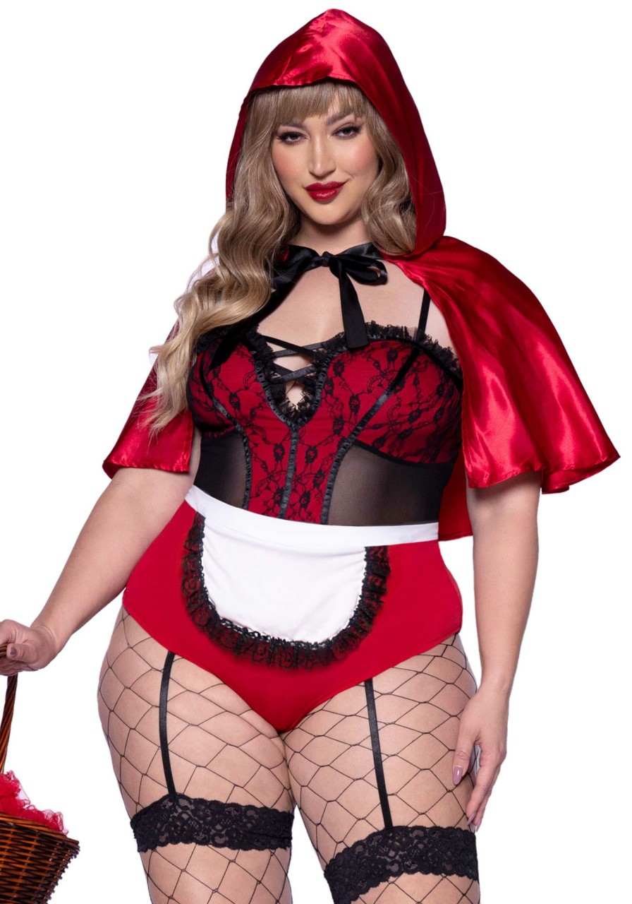 Kostuums Leg Avenue | Naughty Miss Red Kostuum Grote Maat Red, Black