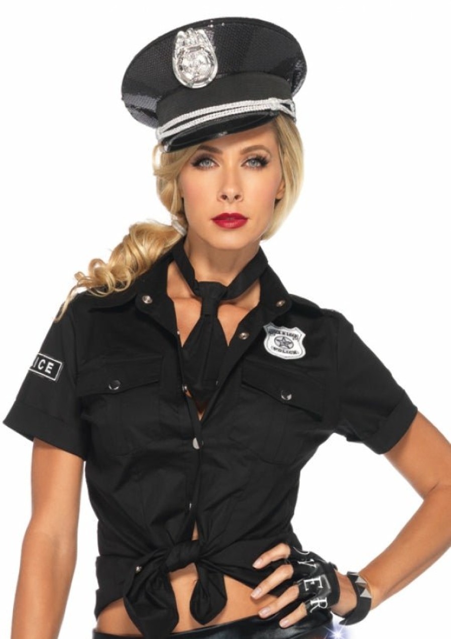 Accessories Leg Avenue | Police Shirt Zwart