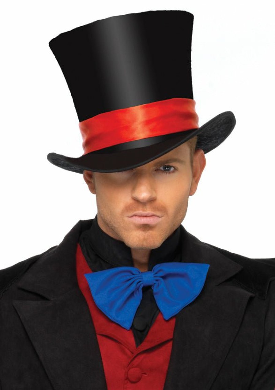 Accessories Leg Avenue | Men'S Velvet Top Hat Zwart