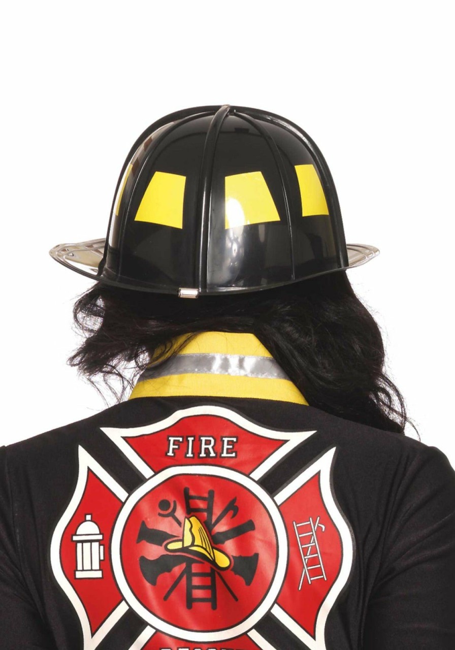 Accessories Leg Avenue | Black Fireman Hat Zwart