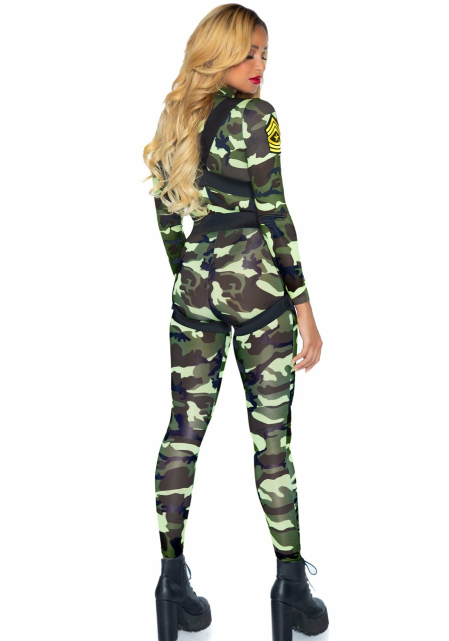 Kostuums Leg Avenue | Sexy Paratrooper Kostuum Camo