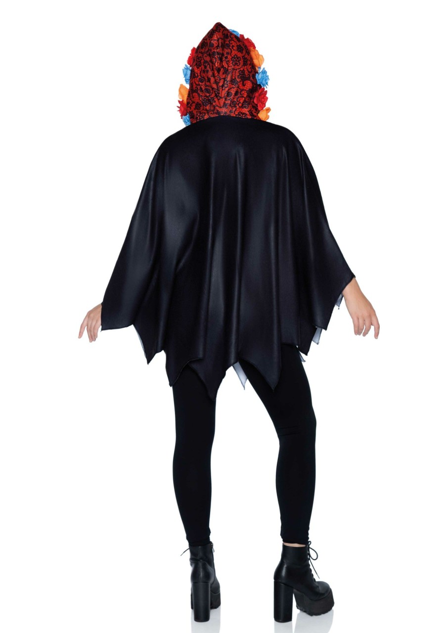 Kostuums Leg Avenue | Day Of The Dead Poncho Multicolor