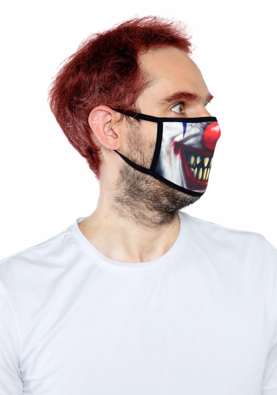 Accessories Leg Avenue | Griezelig Clown Gezichtsmasker Meerkleurig