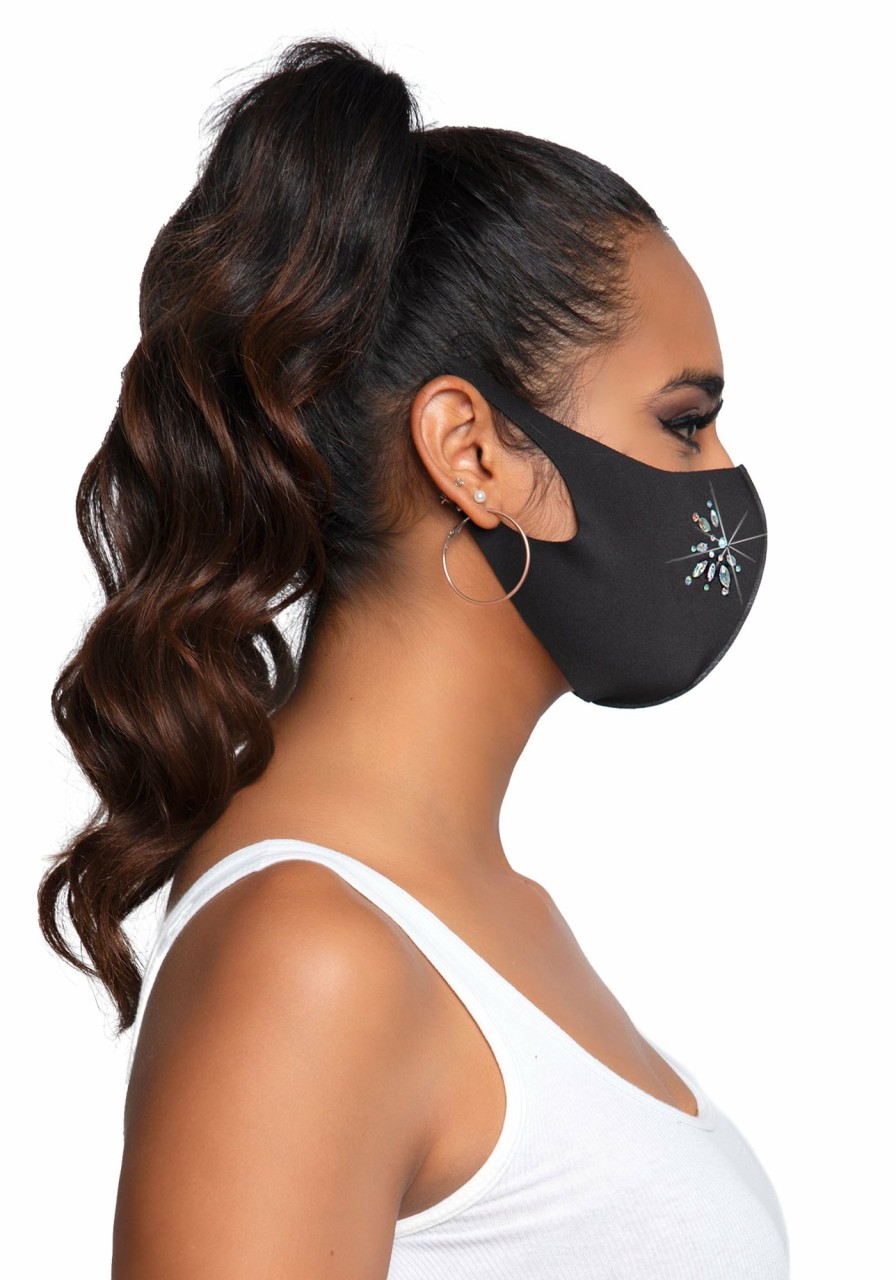 Accessories Leg Avenue | Fleur Gezichtsmasker Zwart