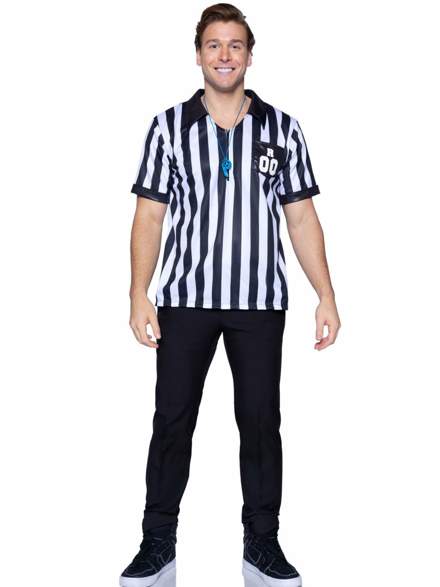 Kostuums Leg Avenue | Men'S Referee Shirts Zwart, Wit