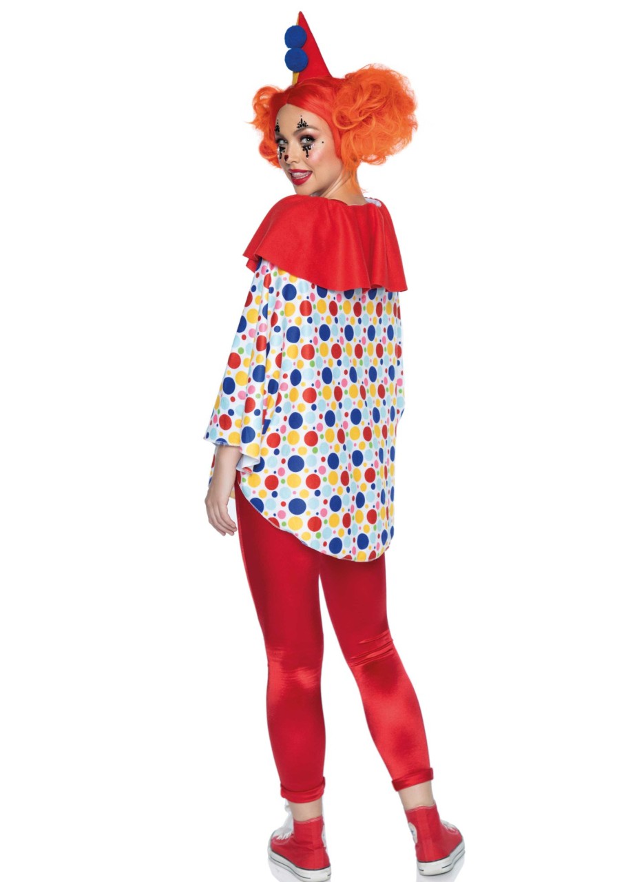 Kostuums Leg Avenue | Clown Poncho And Hat Multicolor