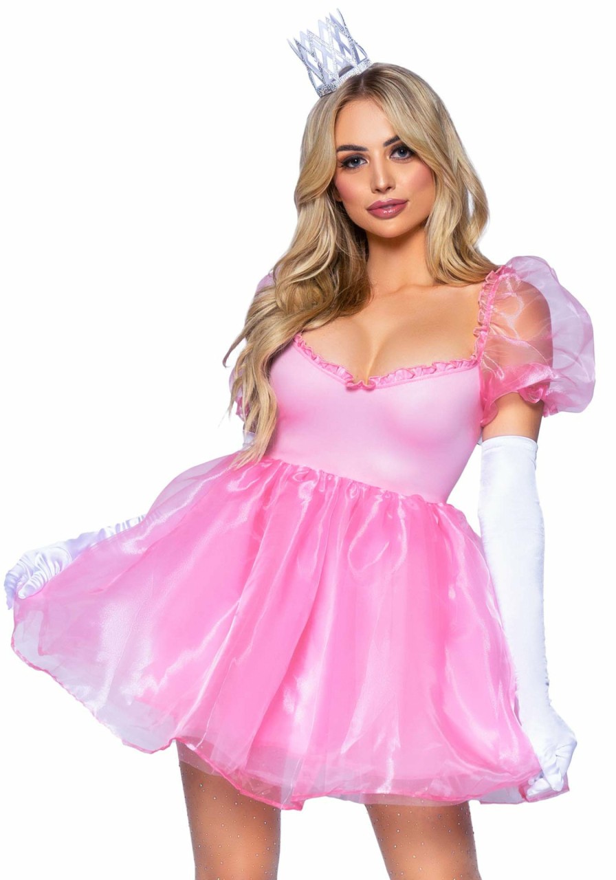 Kostuums Leg Avenue | Frosted Organza Babydoll Dress