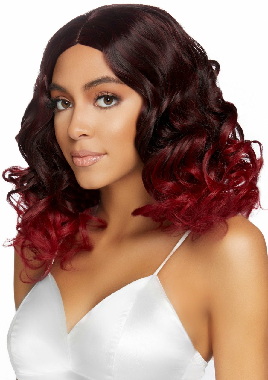 Accessories Leg Avenue | Curly Ombre Long Bob Wig