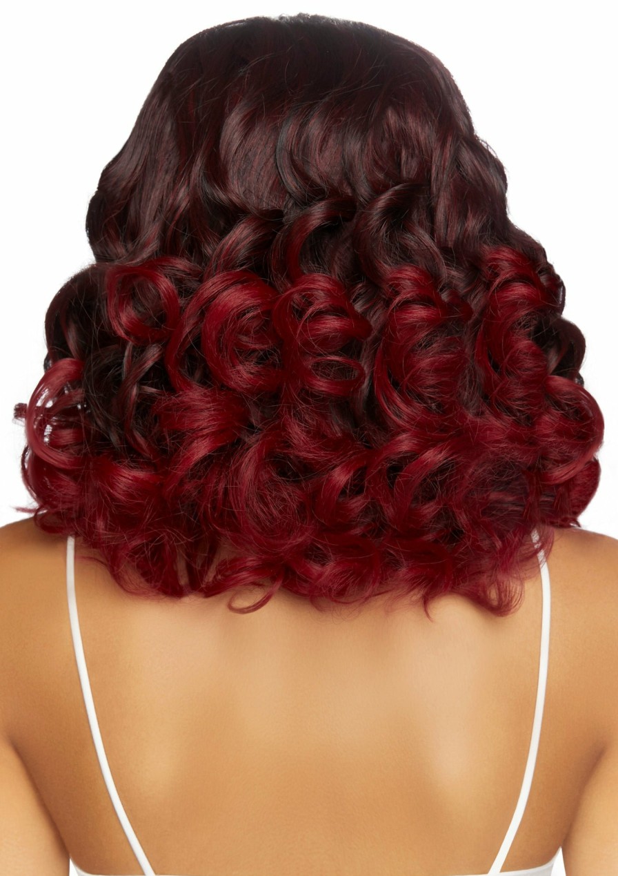 Accessories Leg Avenue | Curly Ombre Long Bob Wig