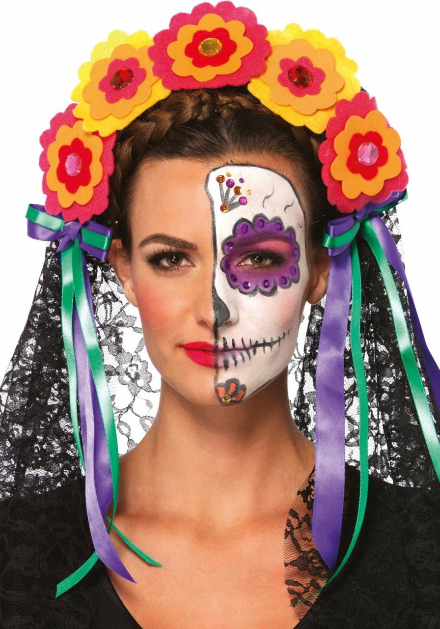 Accessories Leg Avenue | Day Of The Dead Headband Multicolor