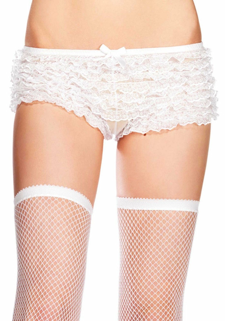 Accessories Leg Avenue | Lace Ruffle Tanga Short