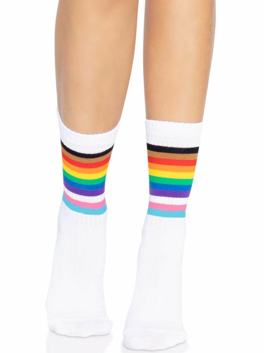 Accessories Leg Avenue | Pride Regenboog Crew Sokken