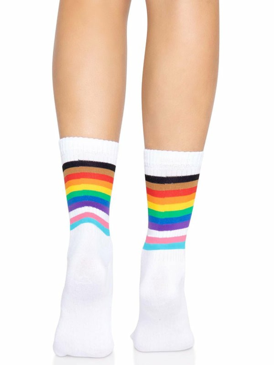 Accessories Leg Avenue | Pride Regenboog Crew Sokken