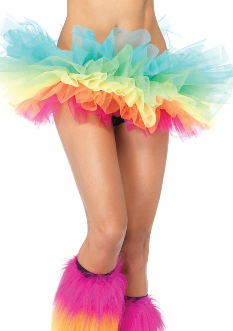 Accessories Leg Avenue | Rainbow Organza Tutu Multicolor