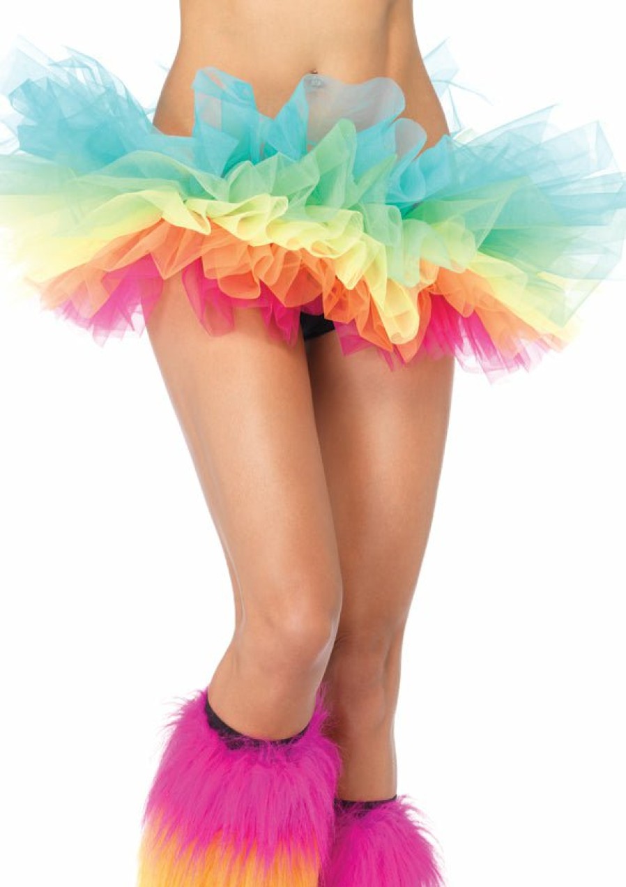 Accessories Leg Avenue | Rainbow Organza Tutu Multicolor