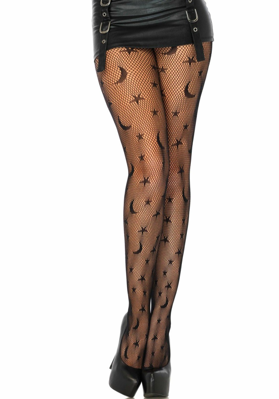 Accessories Leg Avenue | Net Panty Sterrenhemel Zwart