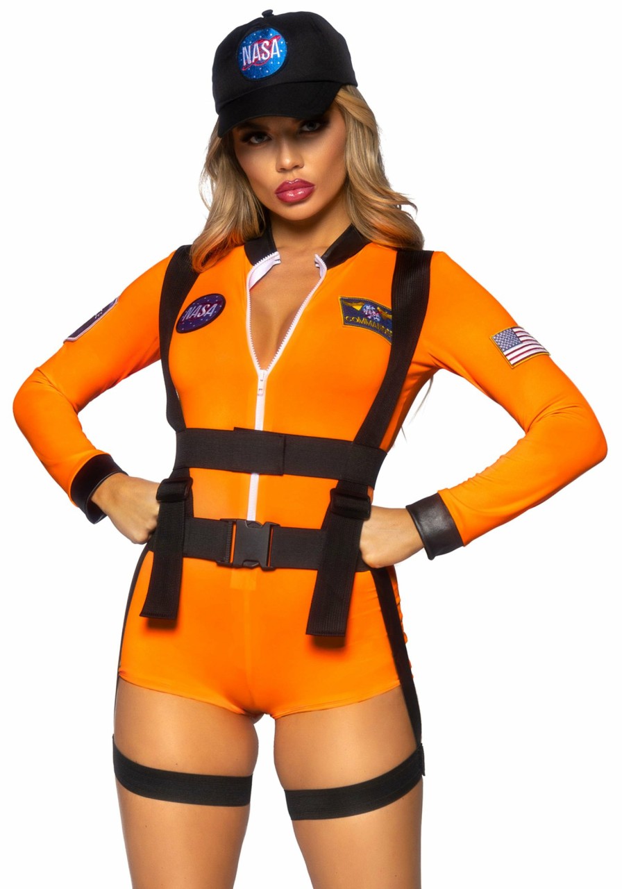 Kostuums Leg Avenue | Space Command Costume Orange