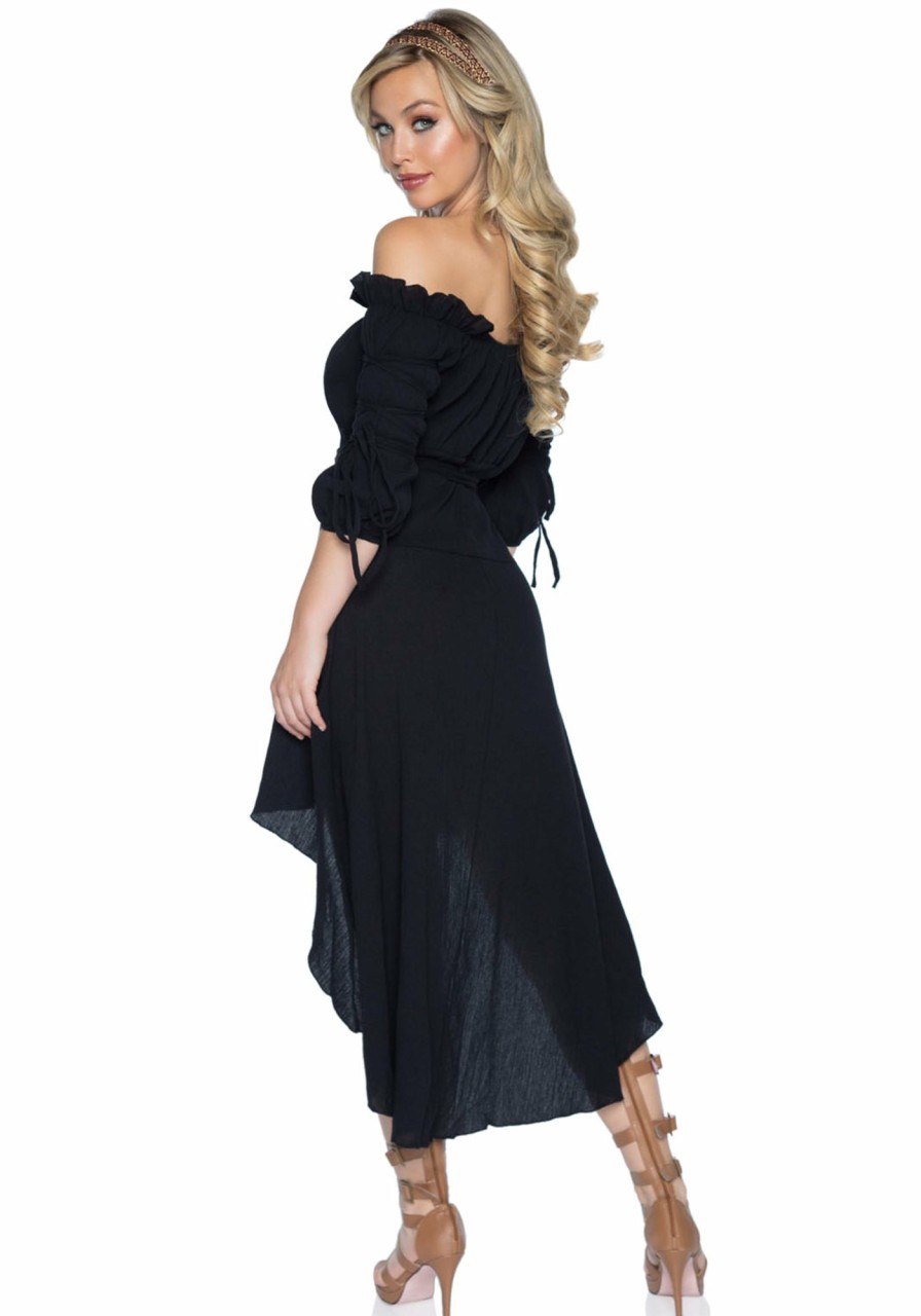 Kostuums Leg Avenue | Gauze High Low Peasant Dress