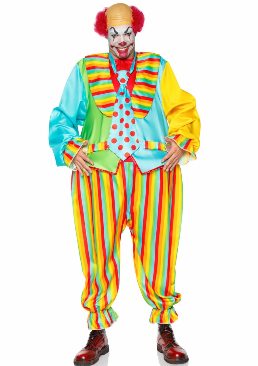 Kostuums Leg Avenue | Circus Clown Jumpsuit Multicolor