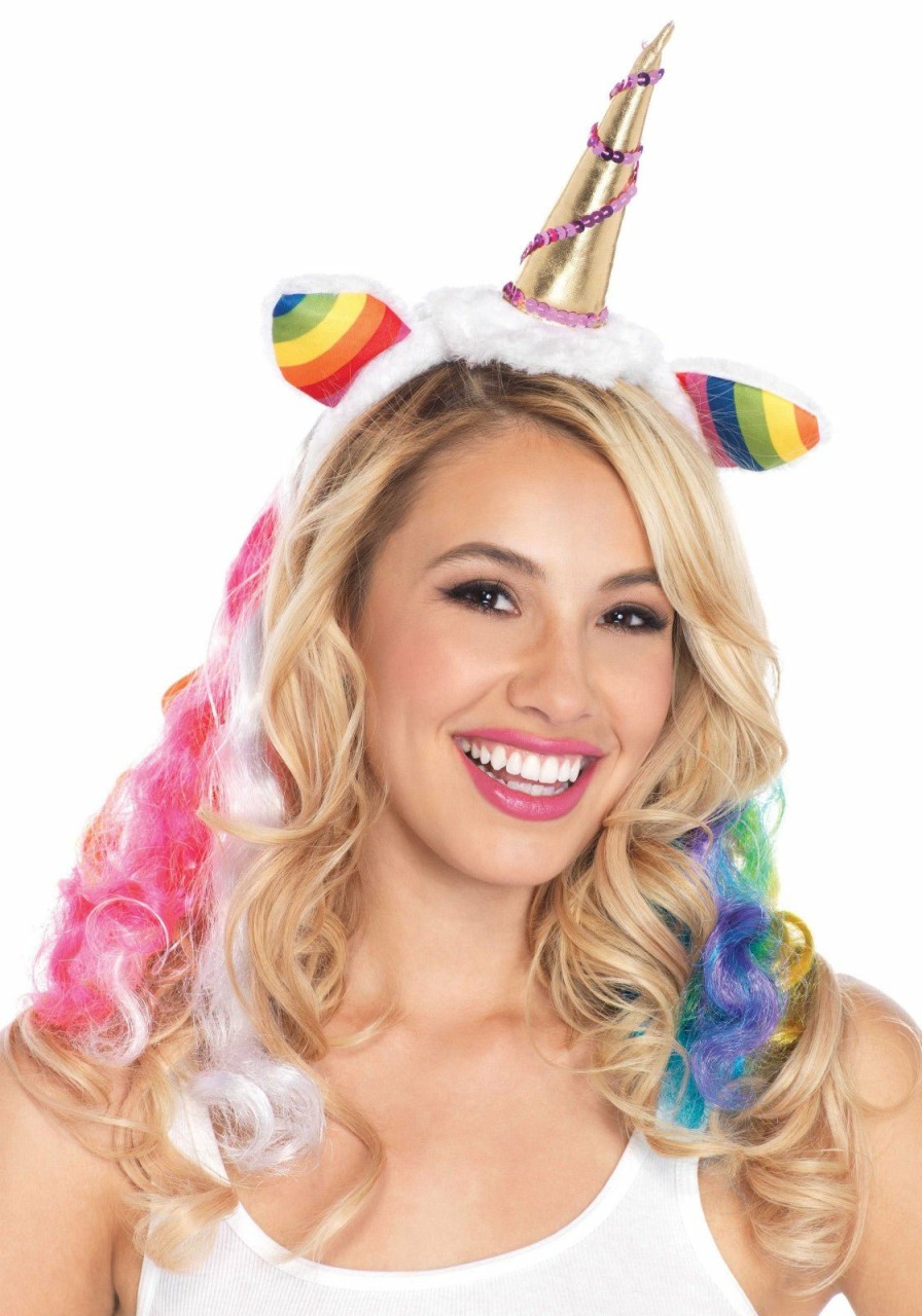 Accessories Leg Avenue | Rainbow Unicorn Headband Multicolor