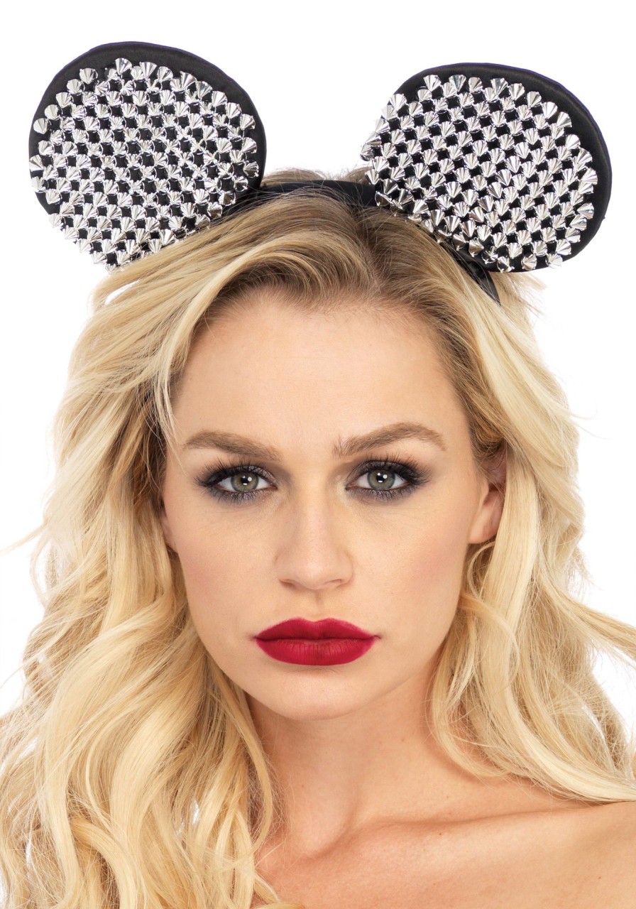 Accessories Leg Avenue | Studded Mouse Ears Zilver