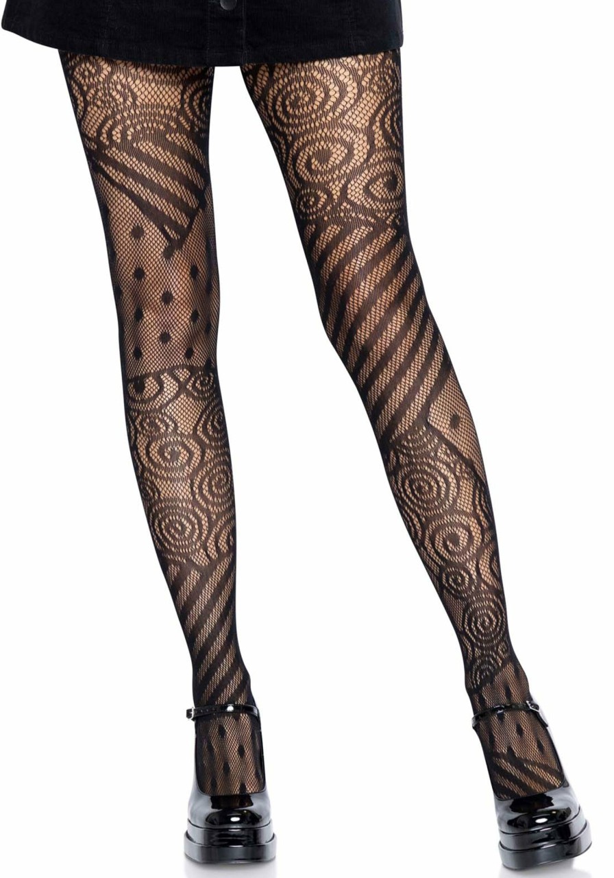 Accessories Leg Avenue | Doll Net Tights Black