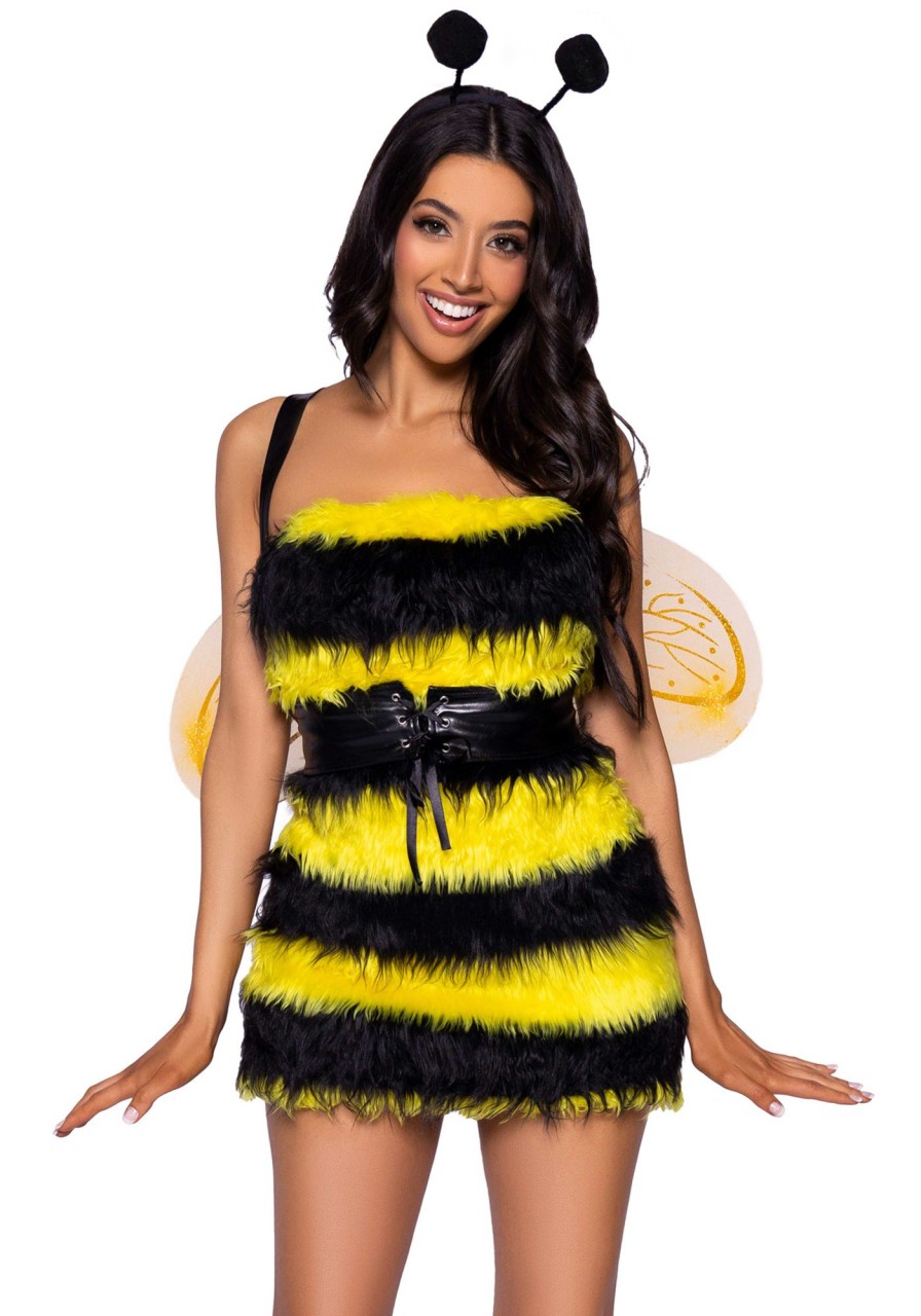 Kostuums Leg Avenue | Bizzy Bee Bijen Kostuum Black, Yellow