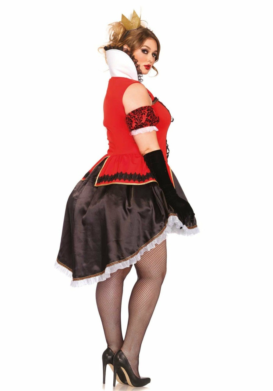 Kostuums Leg Avenue | Royally Sexy Queen Costume In Plus Size Red, Black