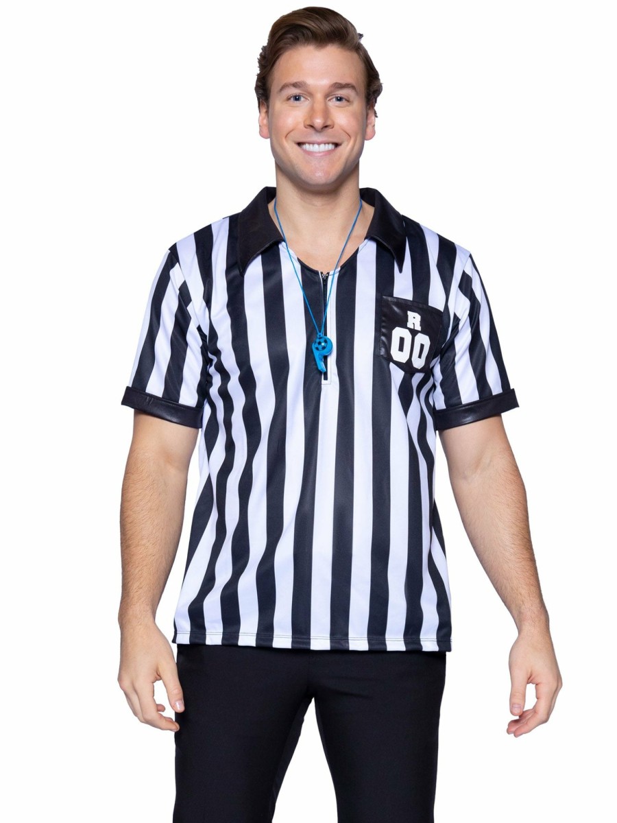 Kostuums Leg Avenue | Men'S Referee Shirts Zwart, Wit