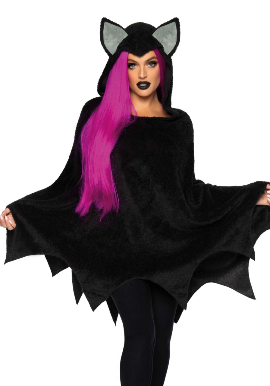 Kostuums Leg Avenue | Bat Poncho Zwart