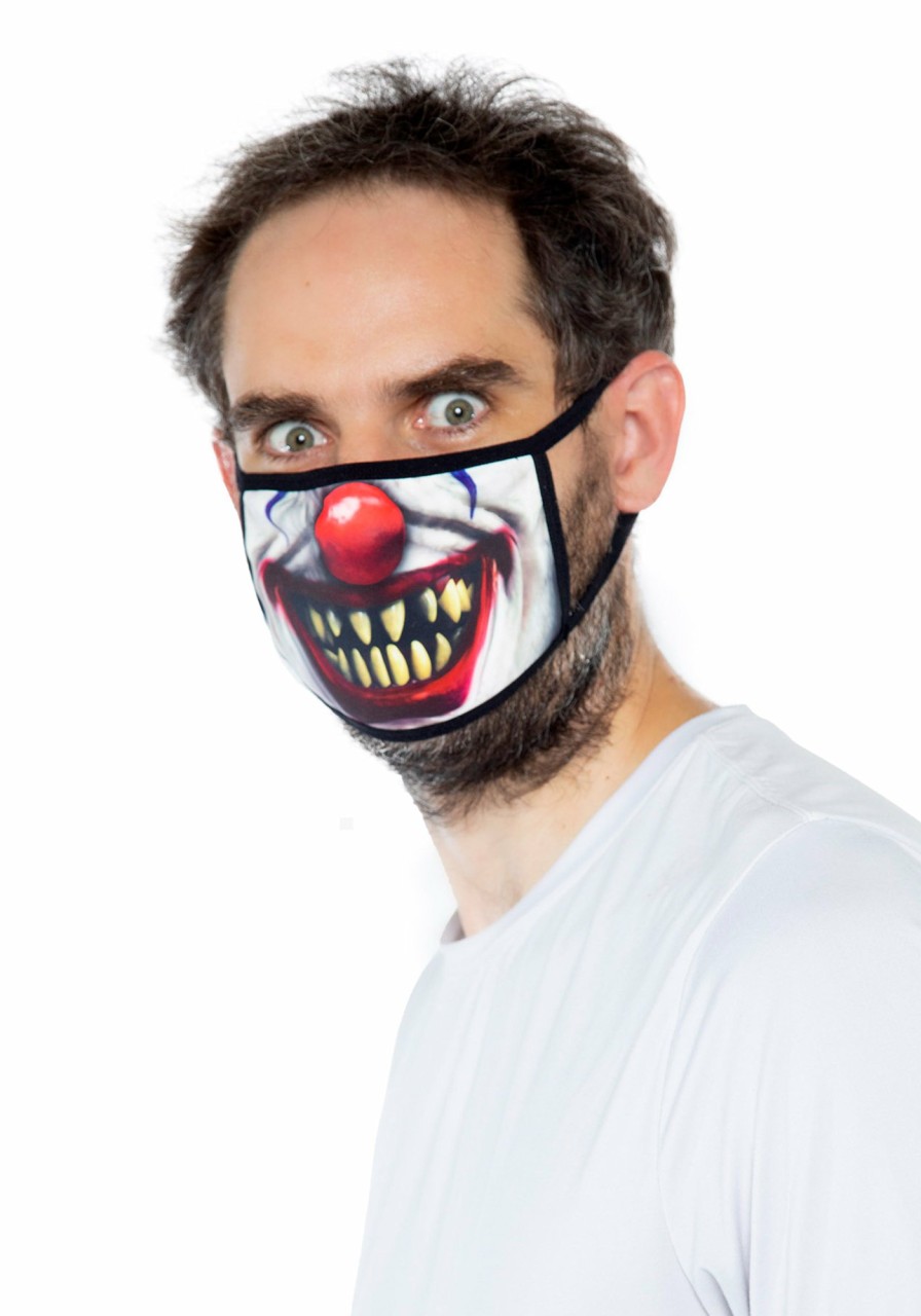 Accessories Leg Avenue | Griezelig Clown Gezichtsmasker Meerkleurig