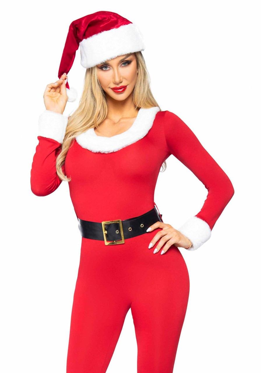 Kostuums Leg Avenue | Santa Baby Jumpsuit Rood