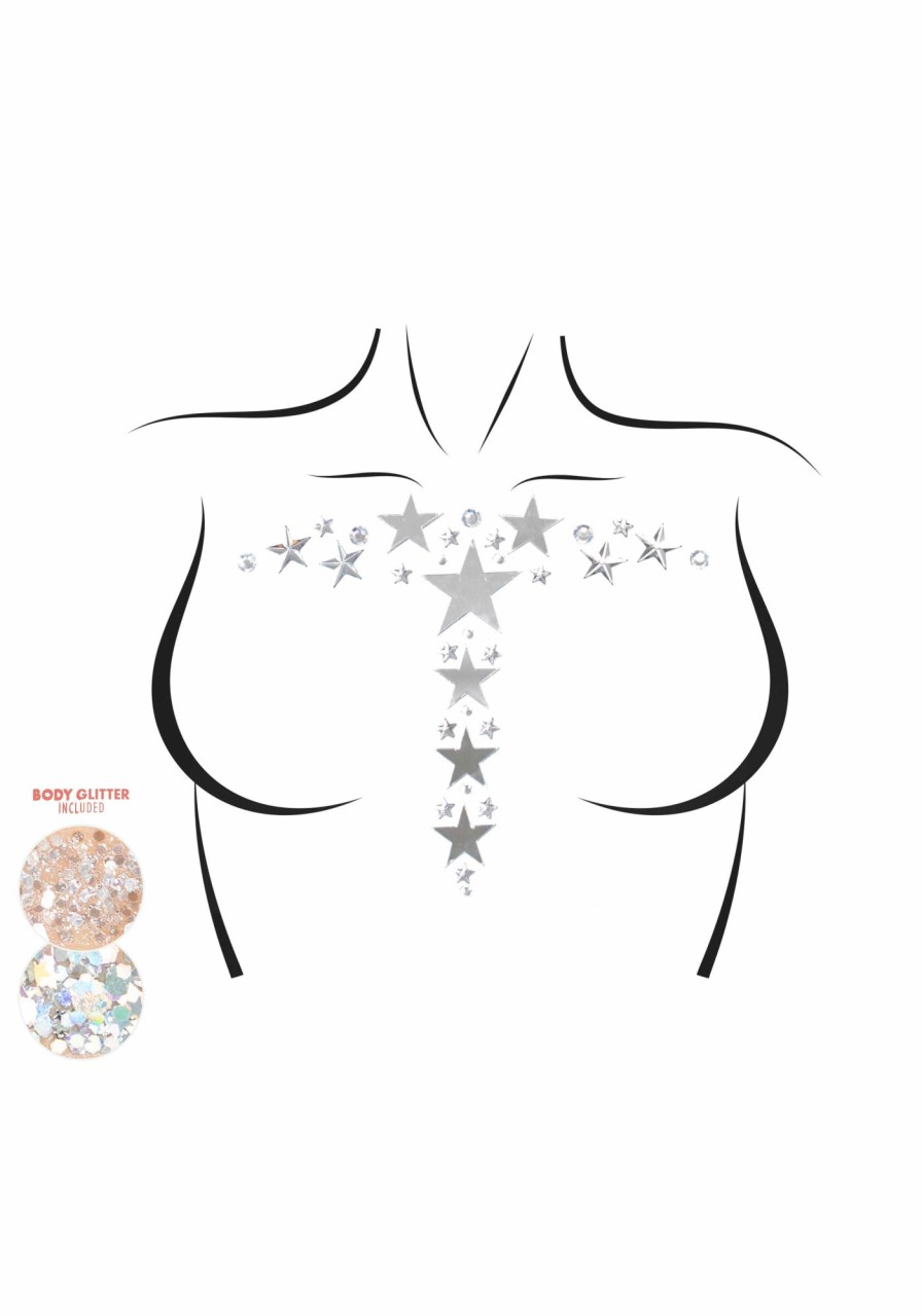 Accessories Leg Avenue | Kismet Body Jewels Sticker Zilver