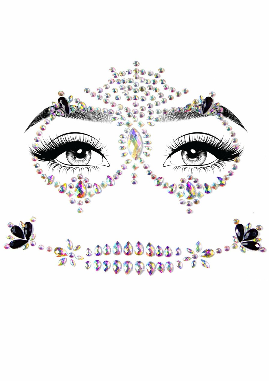 Accessories Leg Avenue | Calavera Face Jewels Sticker Multicolor