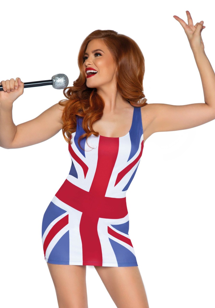 Kostuums Leg Avenue | British Flag Dress Multicolor