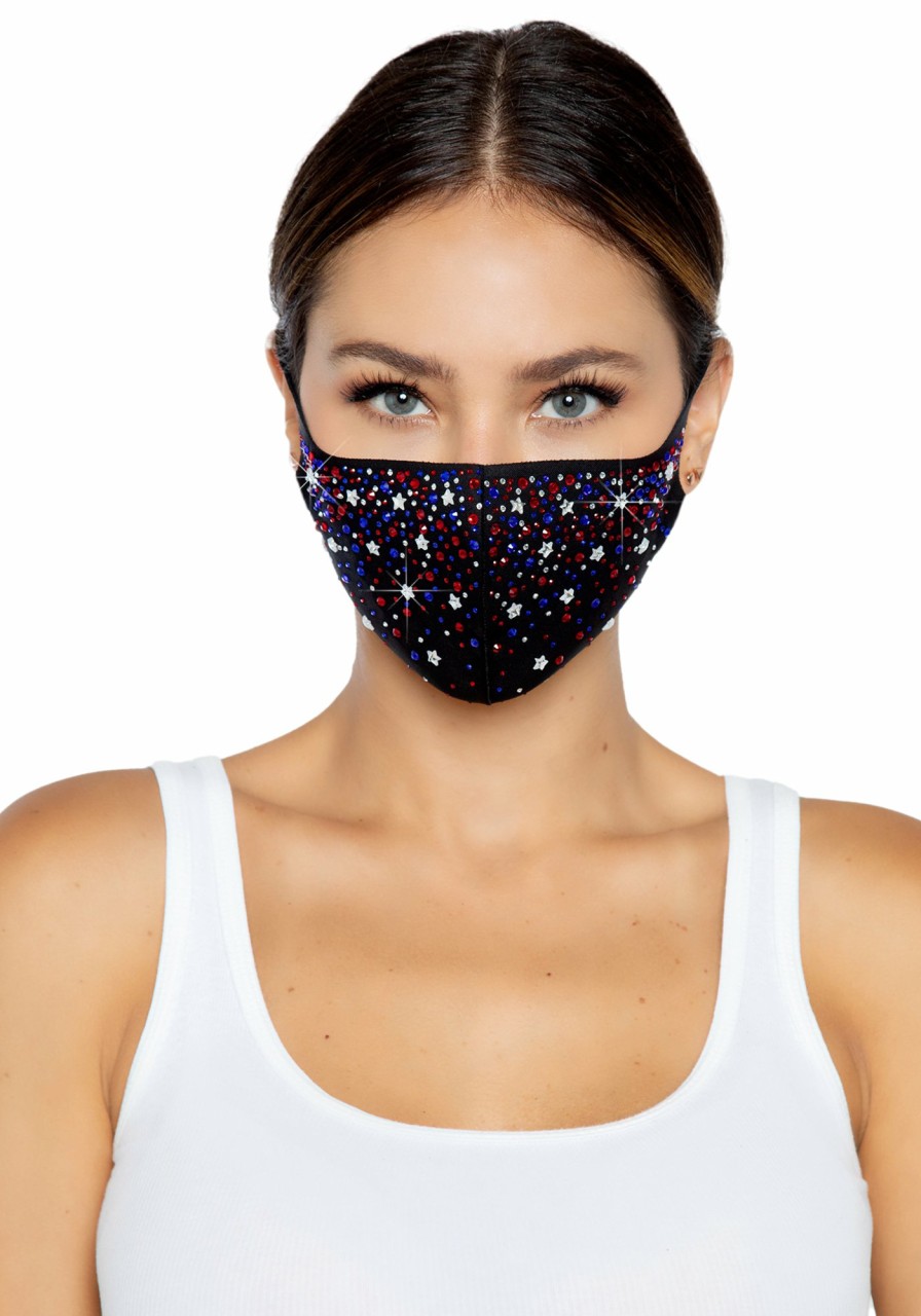 Accessories Leg Avenue | Liberty Strass Gezichtsmasker Multicolor