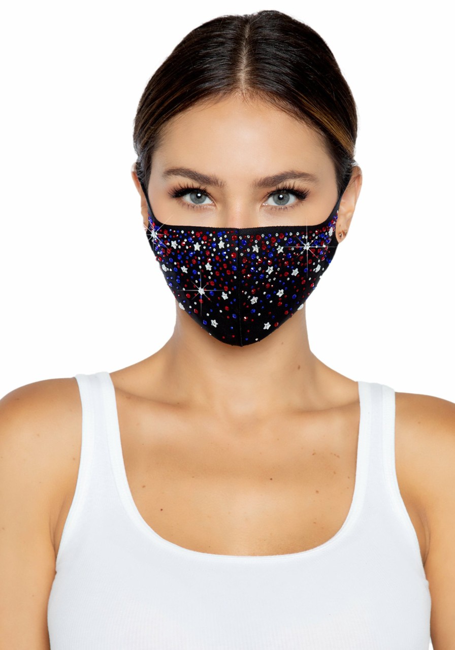 Accessories Leg Avenue | Liberty Strass Gezichtsmasker Multicolor